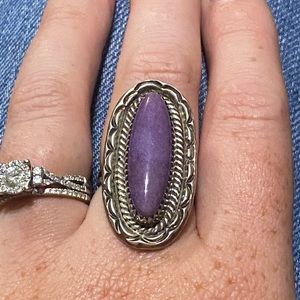 Vintage Amethyst Sterling Silver Ring